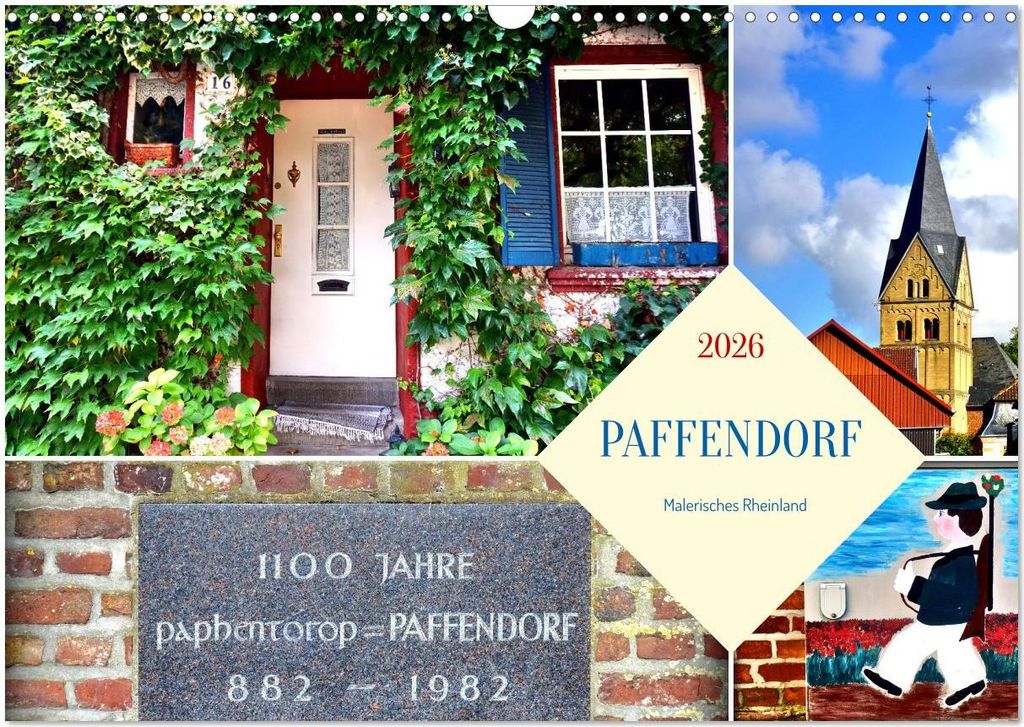 PAFFENDORF - Malerisches Rheinland (Wandkalender 2026 DIN A3 quer), CALVENDO Monatskalender