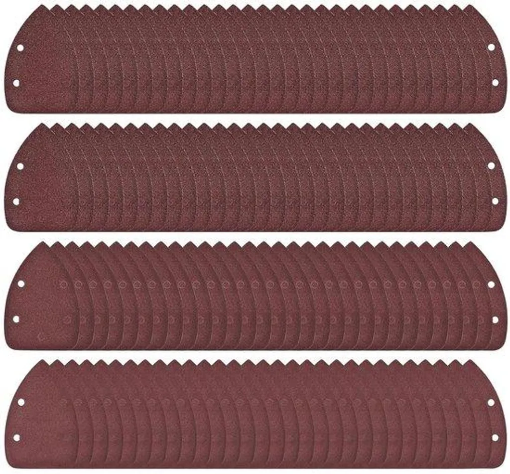 Papier de verre pour ponceuse delta, 120 disques abrasifs bois grain 40-120
