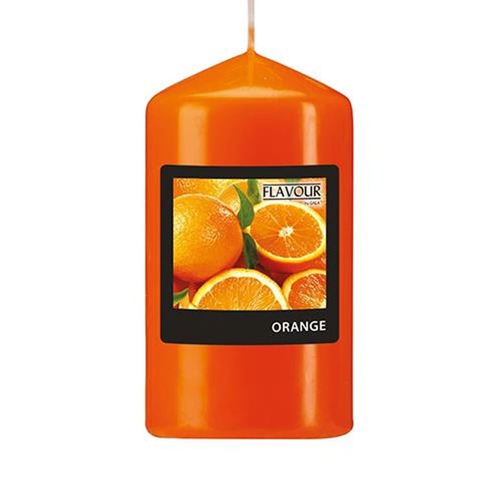 Flavour by GALA 6x Duft-Stumpenkerze Ø 58 mm · 110 mm orange - Orange