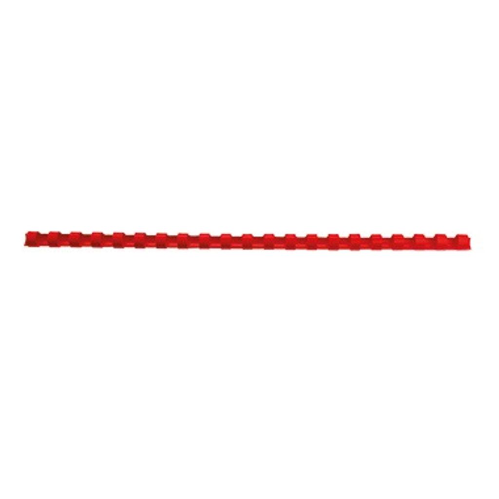 GBC CombBind Plastikbinderücken, rot, 6mm (100), Rot, 25 Blätter, Polyvinylchlorid (PVC), A4, 100 Stück(e)