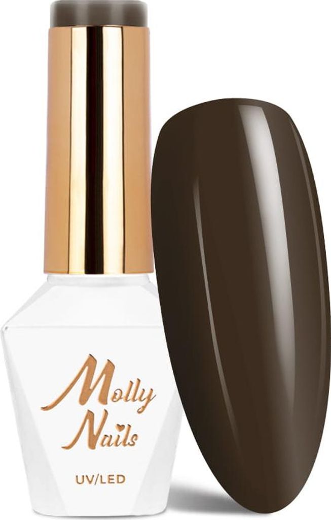 Molly Nails Choco Dreams Truffle HEMA/Di-HEMA-freier Hybrid-Nagellack, 8 g, Nr. 357