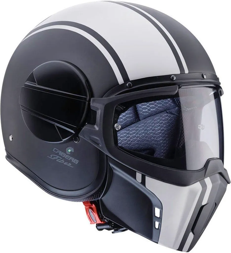 Casque Caberg Ghost Legend noir blanc XS : Casque jet modulable design