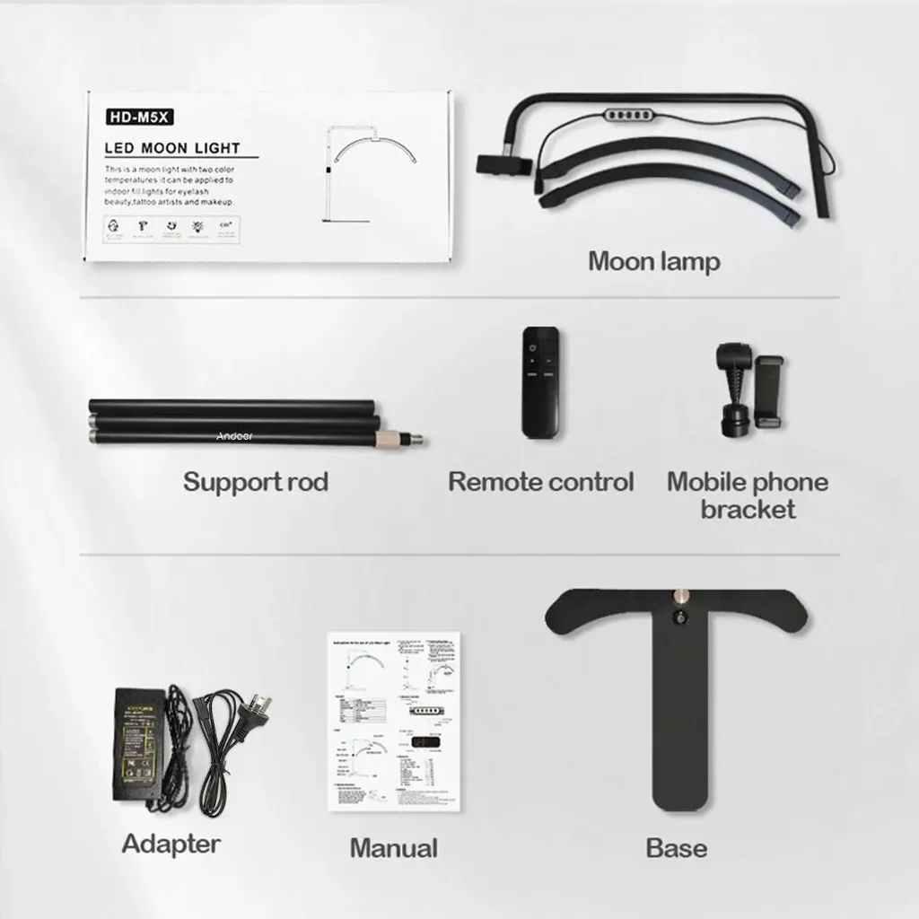 Lampadaire LED autonome modulable de 249 à 2000 lm noir