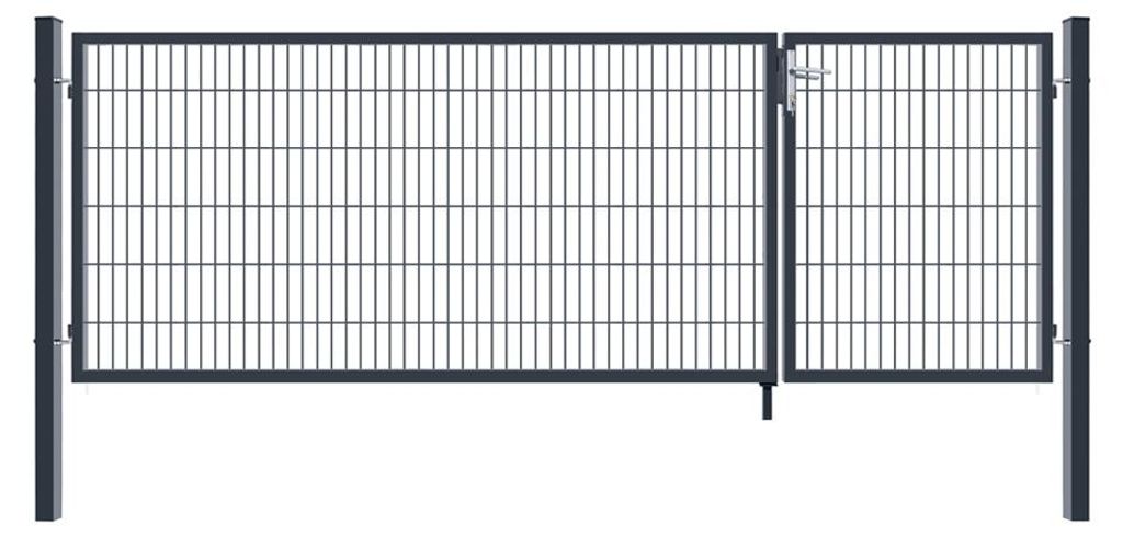 HOME DELUXE - Doppelflügel Gartentor ADITUS - Grün, 120 x Produktbild 