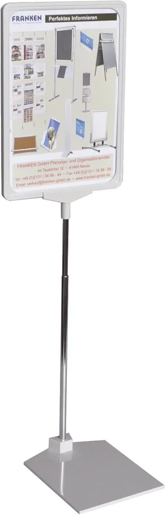 Support Affiche A4 Gris Franken PSMA412 Format XL 210 x 620 mm Stable