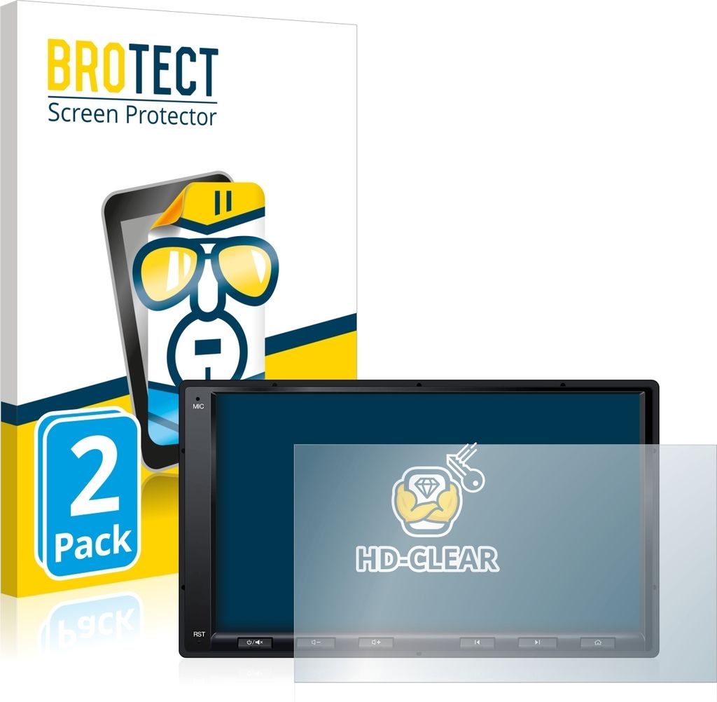 2x Für Atoto A6 PF 7 Zoll Schutzfolie BROTECT Displayschutz Display Schutz Folie Klar Transparent