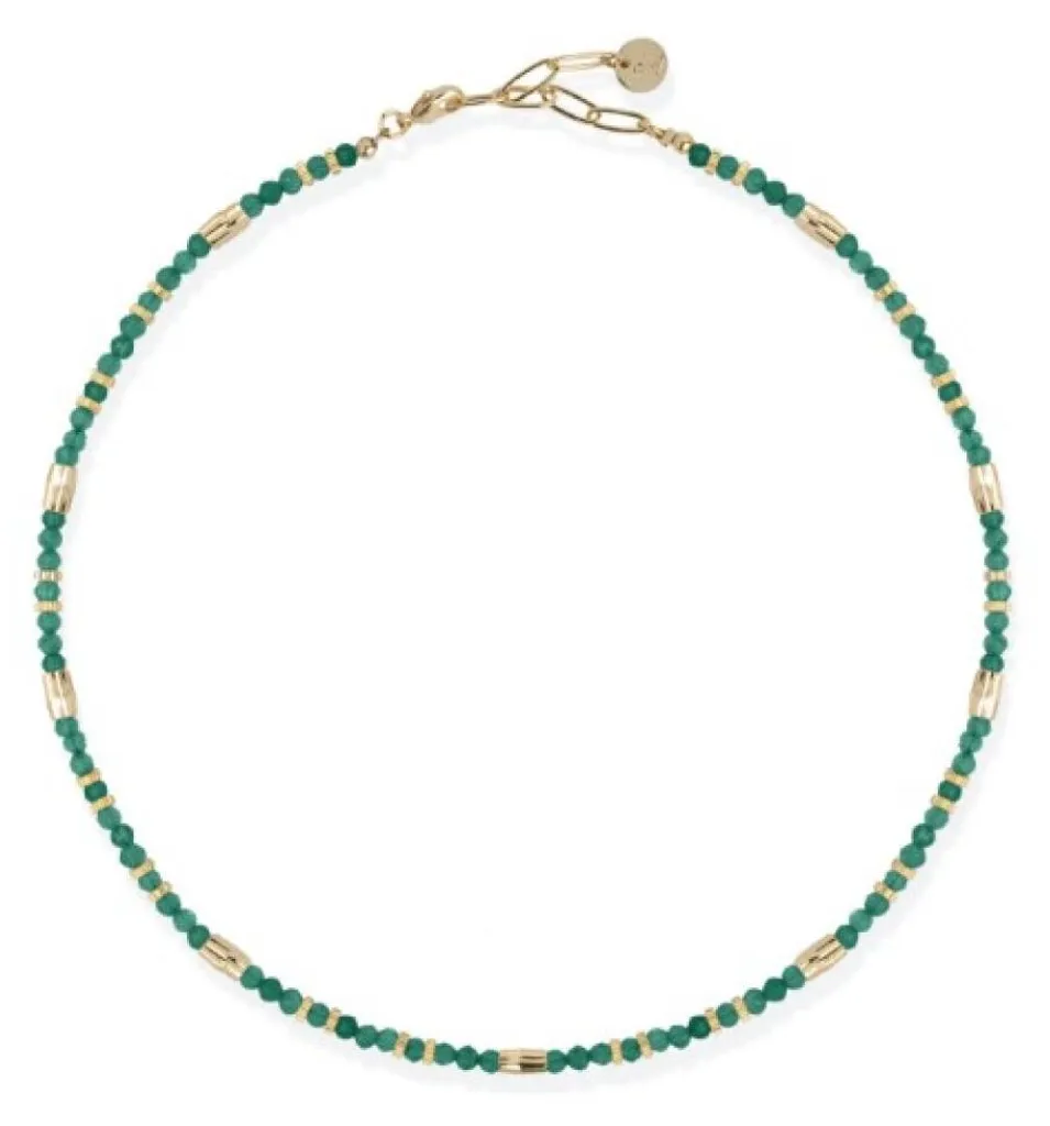 Collier de perles d'acier décent LJ2898 - Bijou élégant et durable