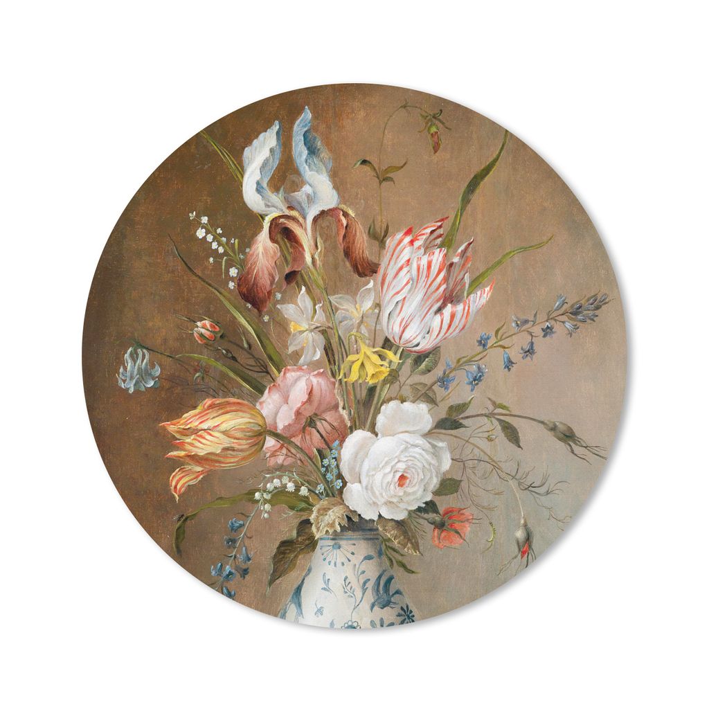 MuchoWow Mauspad Mousepad Stilleben mit Blumen - Balthasar van der Ast - Malerei 40x40 cm - Mousepads - Maus Mat - Pad - Mausunterlage - Schreibt...