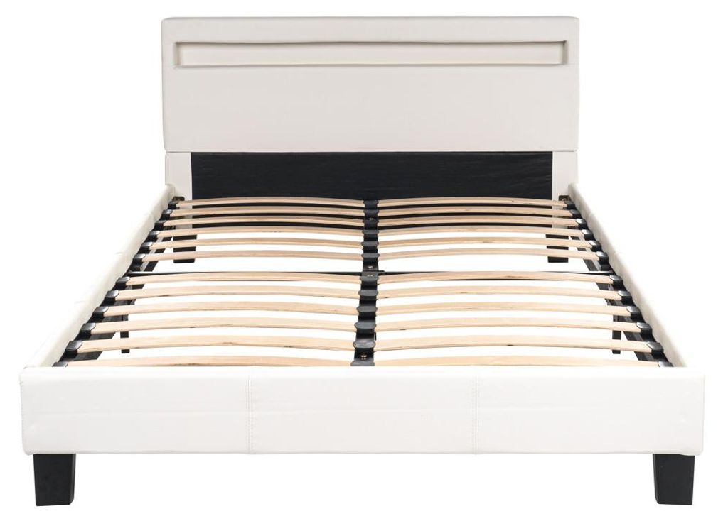 HOME DELUXE - LED Bett Astro - Weiß, 140 x 200 cm - Inkl. Produktbild 