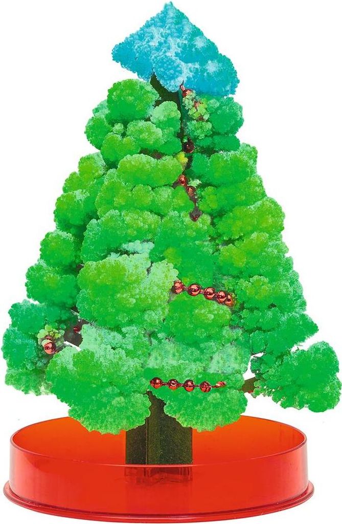 A crystal growing Christmas tree kit.