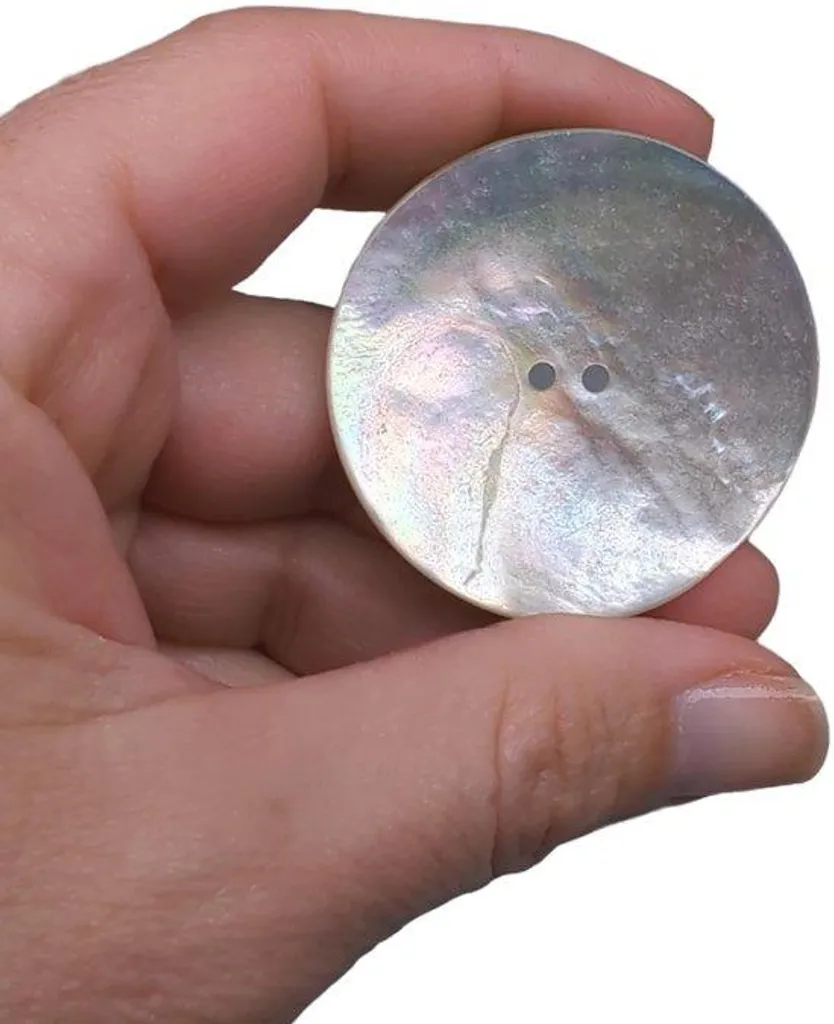Grands boutons de couture en nacre 44 mm pour manteaux et vestes