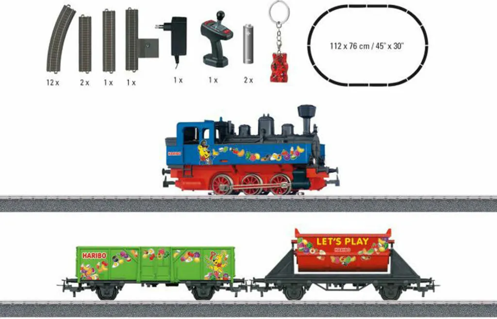 Coffret Märklin 29132 Train de marchandises HARIBO avec commande sans fil