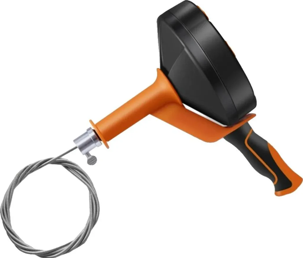 Machine de nettoyage des canalisations orange manuelle et électrique 15m