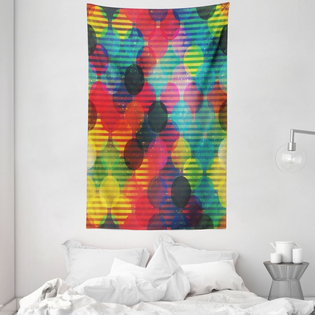 ABAKUHAUS Digital Wandteppich und Tagesdecke, Futuristisch aus Weiches Mikrofaser Stoff Waschbar ohne Verblassen Digitaldruck, 140 x 230 cm, Mehrfa...