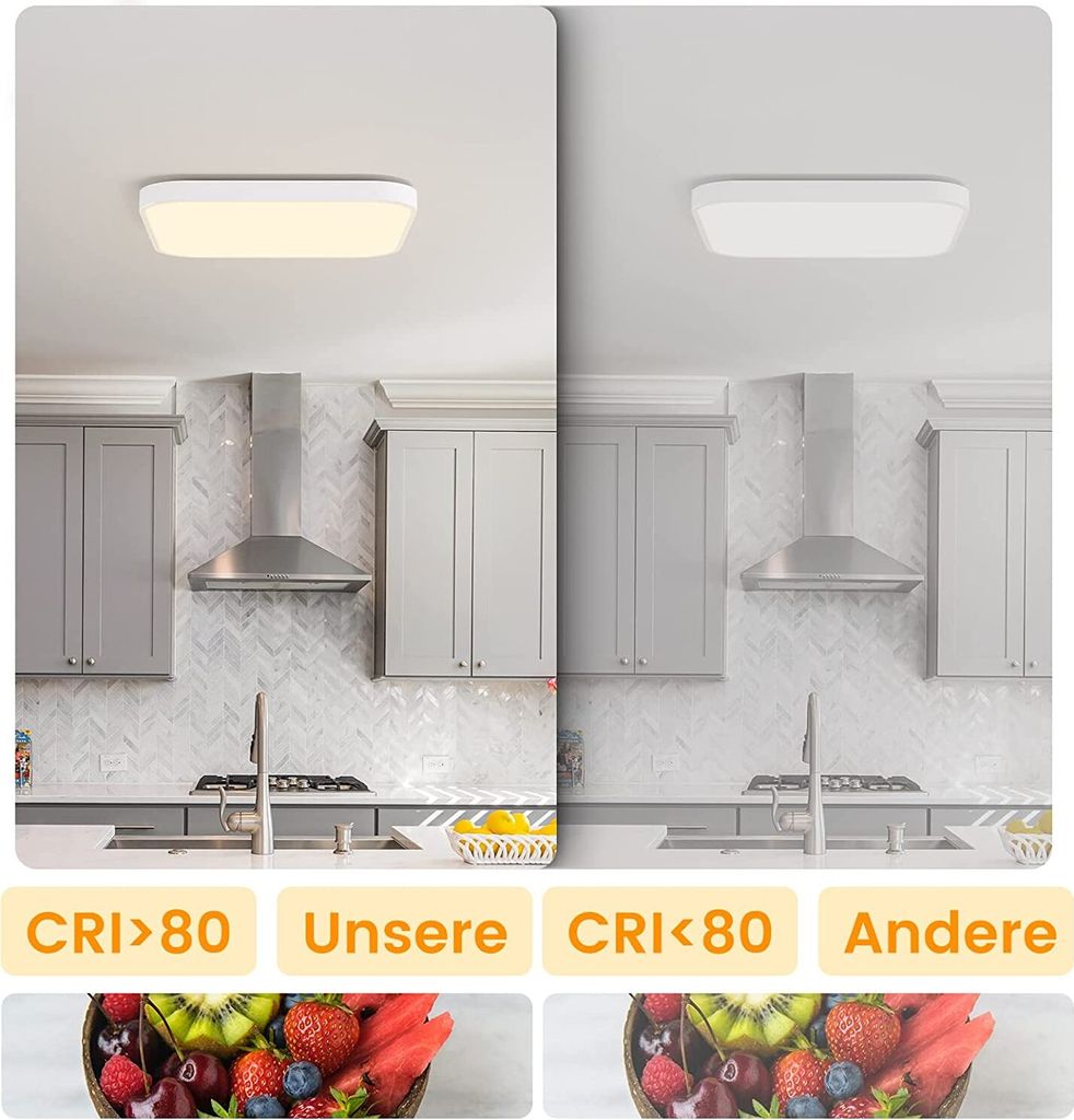 ZMH LED stropné svietidlo ploché - 19 W kúpeľňové svietidlo Obrázok produktu 7