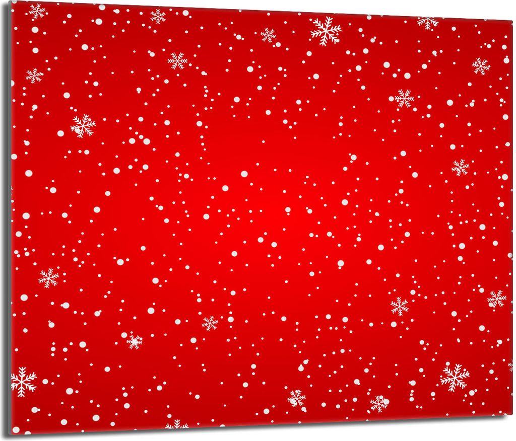 Glasschutzplatte für Herd 60x52 Rot