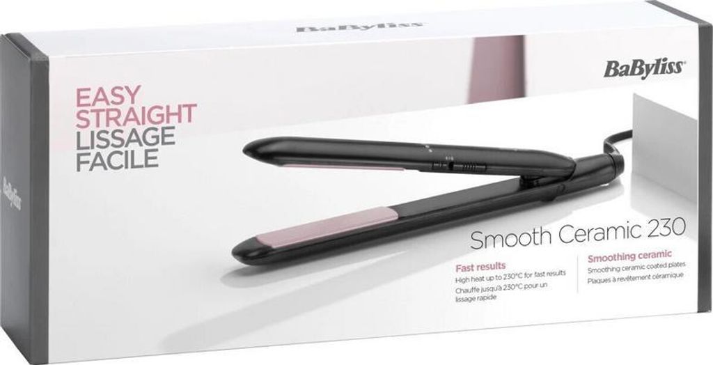 BaByliss CERAMIC 230, Žehlička na vlasy, Teplé, Posuvník, Obrázek produktu 