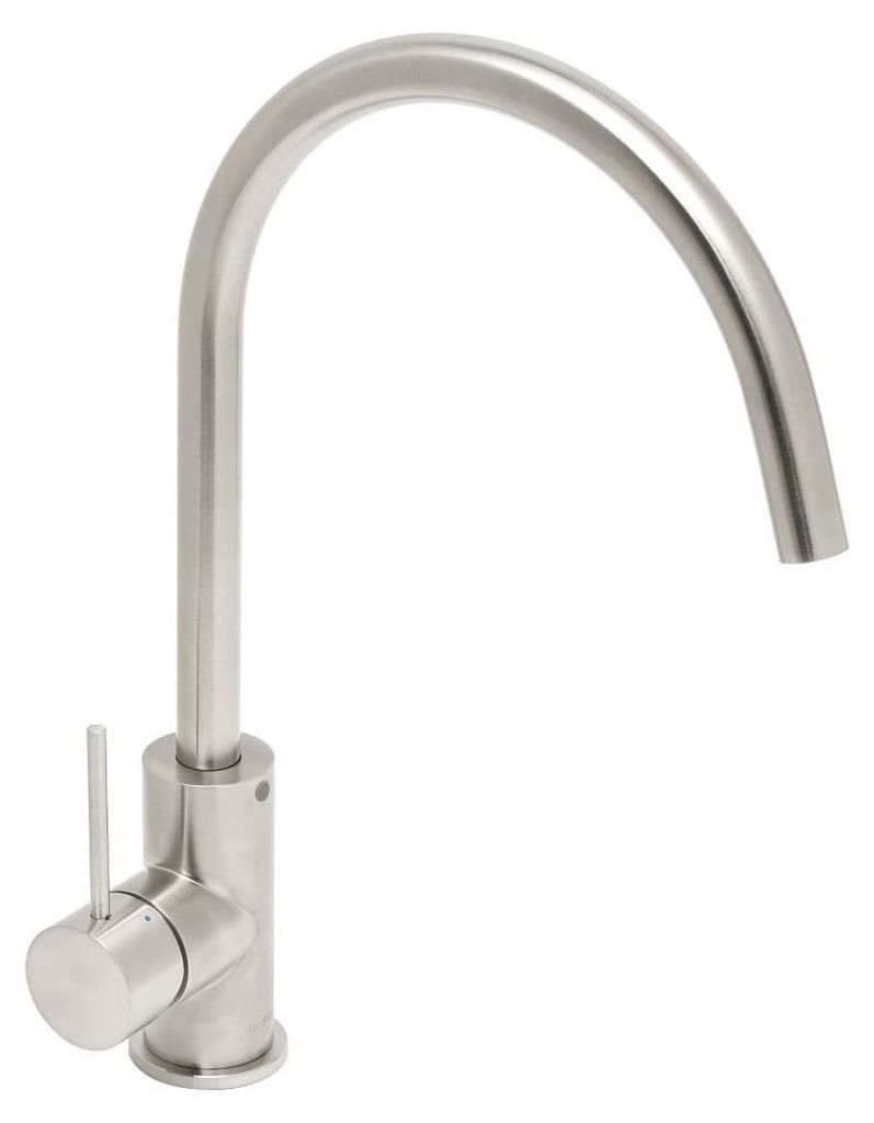 SAT Aurum Einhand-Waschtischbatterie schwenkbar 36,3 cm Edelstahl, Edelstahl