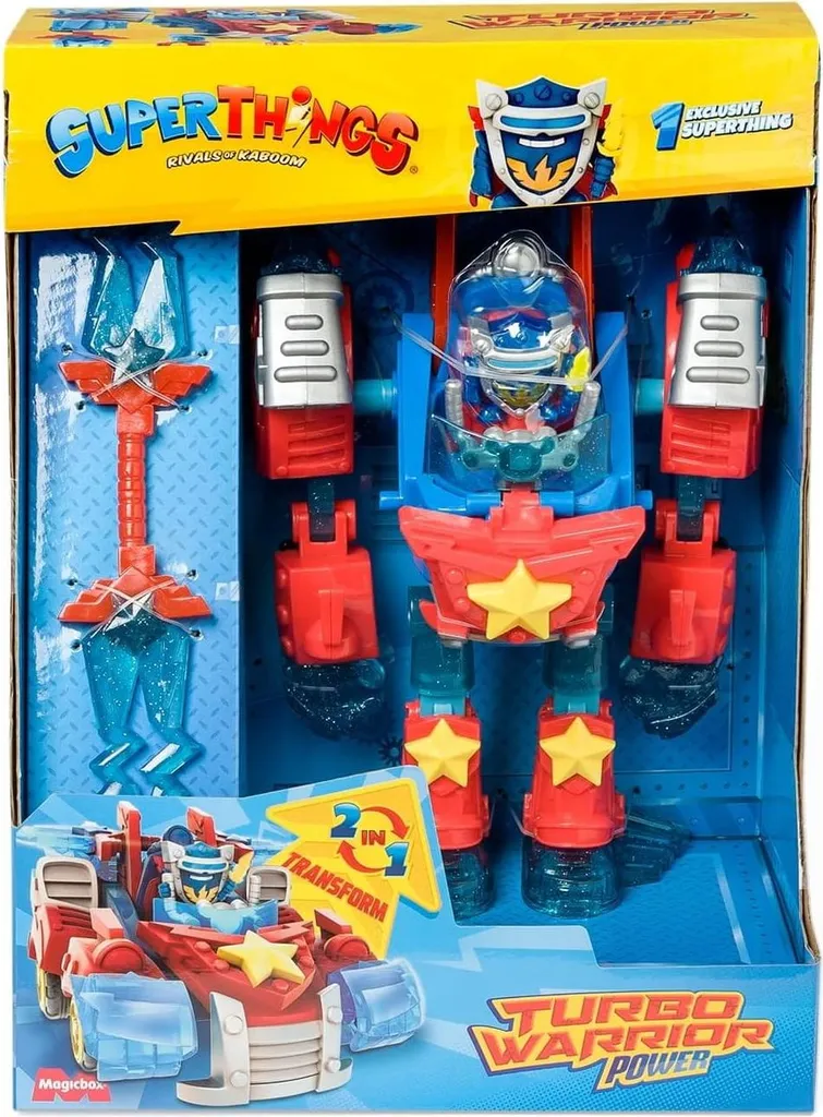 Jouet Robot Transformable Superthings Turbo Warrior pour Enfant - 2