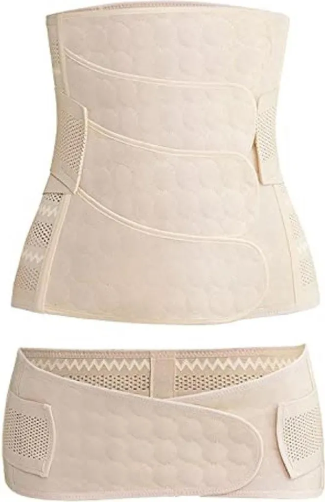 Ceinture postnatale 3 en 1 de maintien abdominal gainante XXL beige