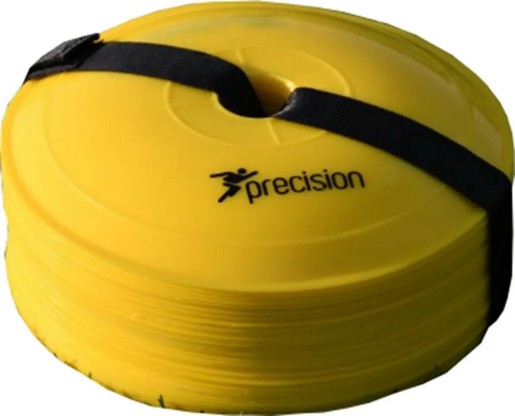 Marqueurs plats Precision RD742 lot de 40 cônes de sport jaunes