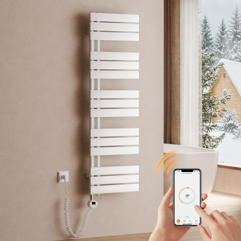 S'AFIELINA Handtuchheizkörper Elektrisch 1320×400mm, Produktbild 