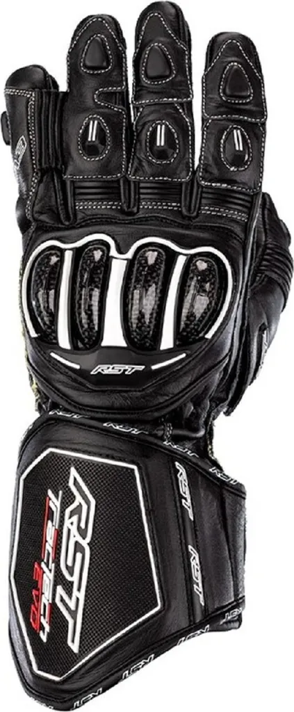 Gants de Moto Sport RST TracTech Evo 4 Femme - Cuir et Carbone Noir