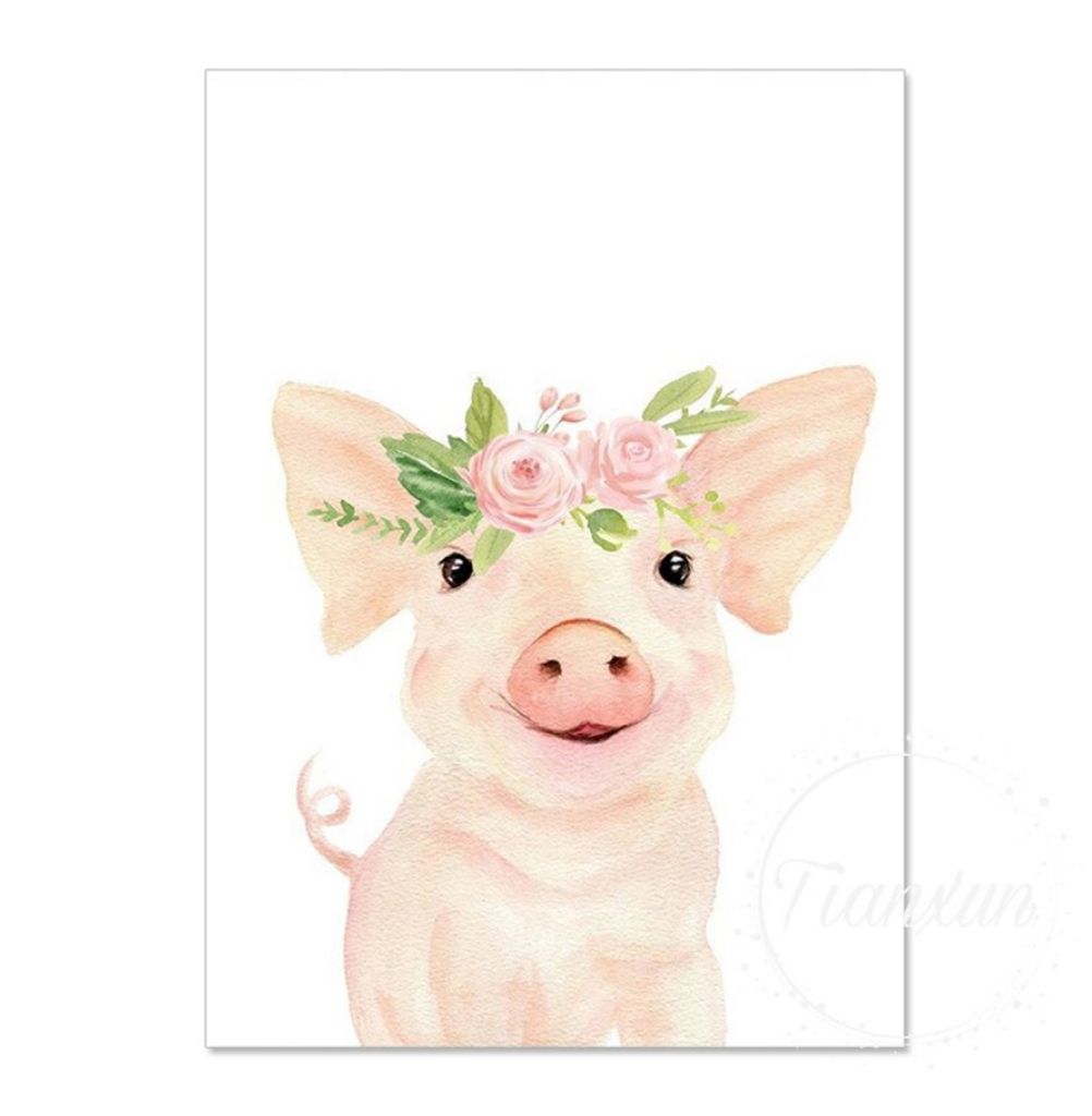 TPFLiving Kunstdruck LW-1302 (OHNE RAHMEN) Poster - Leinwand - Wandbild - Hochauflösender Giclée-Druck, langlebig und hochwertig - Giraffe, Löwe...