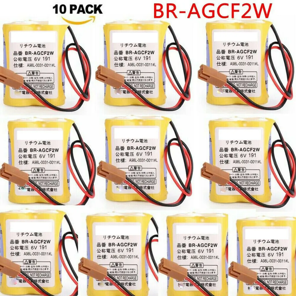 Batterie Fanuc BR-AGCF2W 6V 2200mAh Haute Capacité avec Connecteur