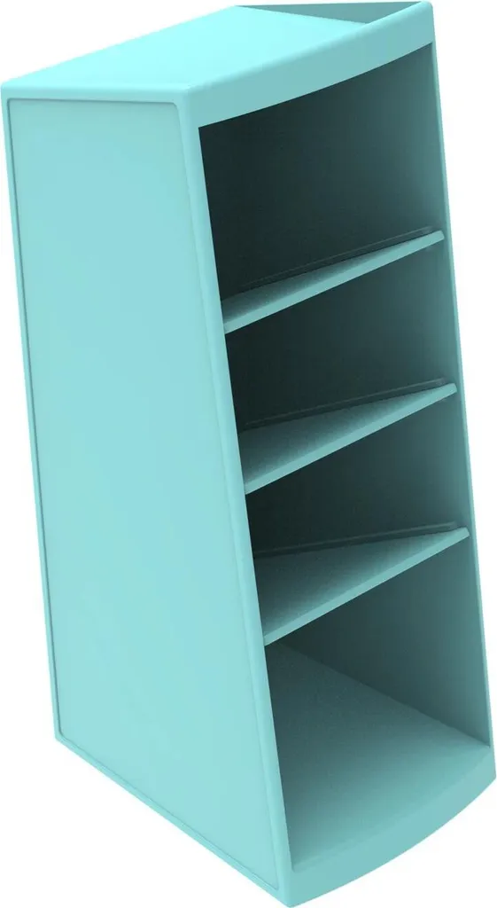 Tour de Rangement 4 Compartiments Exacompta Skandi en Couleurs 4x