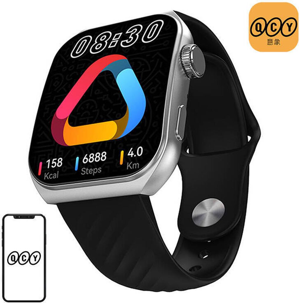 QCY GS2 S5 Smartwatch (schwarz)