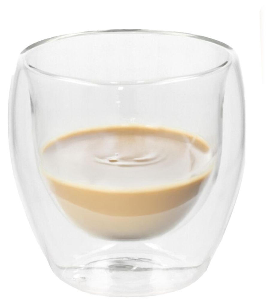 Gerimport Teeglas Luz - 1x - doppelwandig - Borosilikatglas - 250 ml - 9 x 9 cm cm