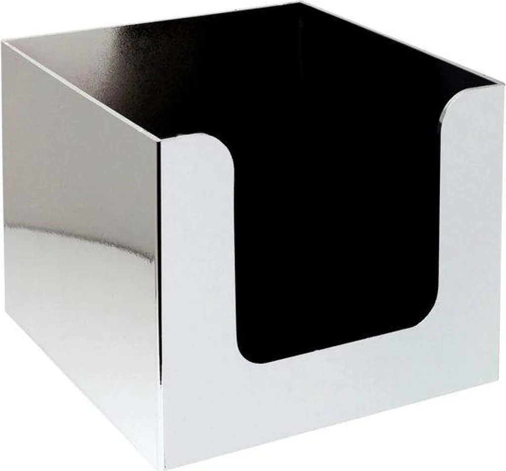 Support de table chromé en plastique léger - Finition effet miroir