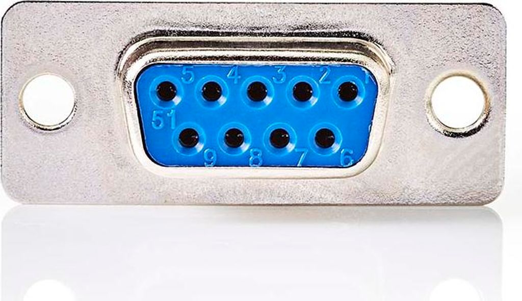 Nedis D-Sub-montierbaren Gehäuse - D-SUB 9-Pin-Buchse - Silber - Box