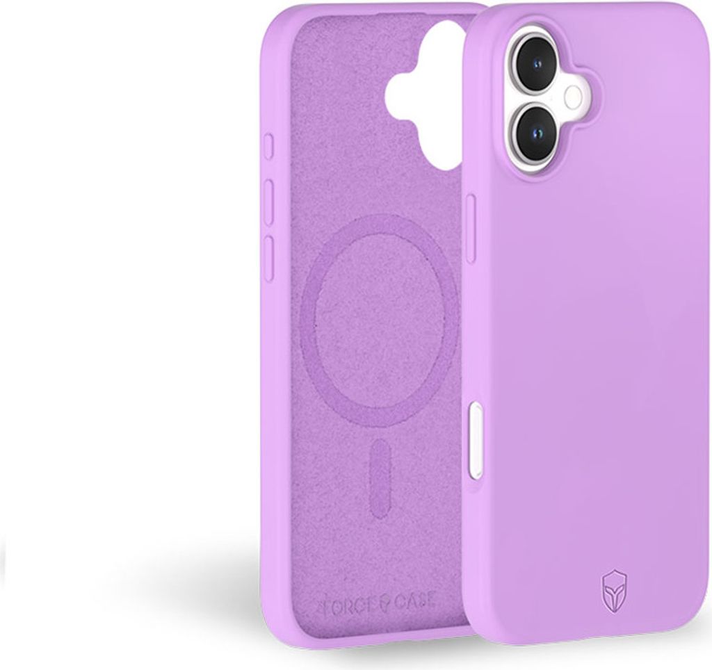 Force Case, Hülle für iPhone 16 Verstärkt Silikon MagSafe-kompatibel, Rosa