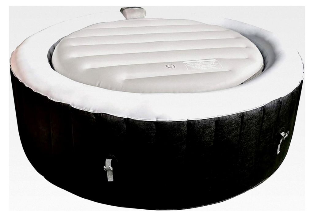 Thermoabdeckung für Whirlpools | grau | Zubehör für Pools | Aufblasbare Abdeckung | Ø140 cm