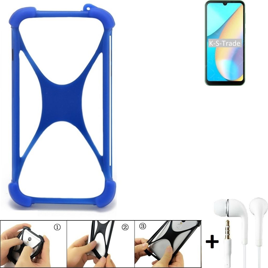 Handy Hülle kompatibel mit Blackview OSCAL C20 Bumper Schutzhülle Silikon Schutz Hülle Cover Case Silikoncase Silikonbumper TPU Softcase