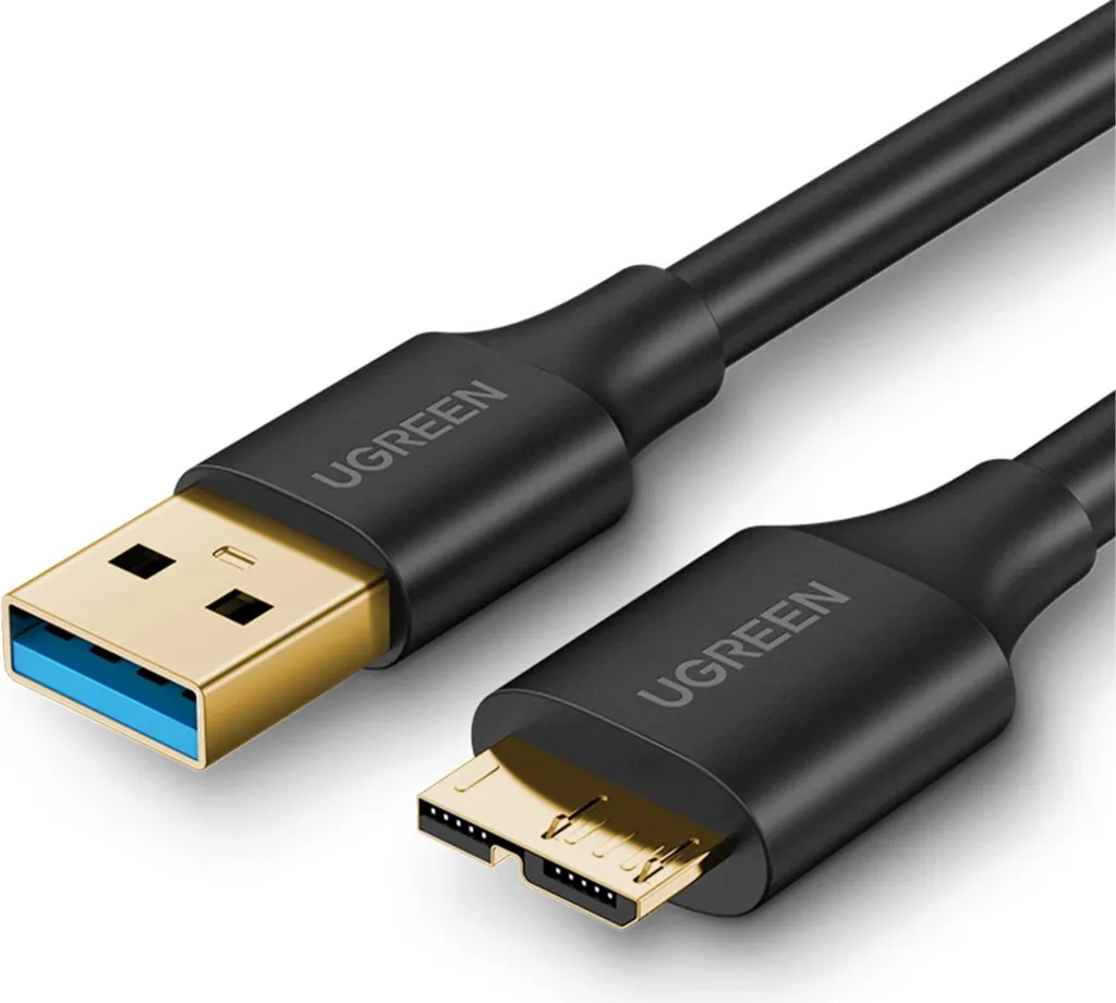 Cavo Micro USB 3.0 Ugreen 2M 10843 per Backup HDD e SSD Esterno