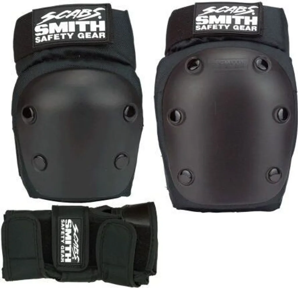Kit protections de sécurité Smith Scabs XL Noir pour Roller et Derby