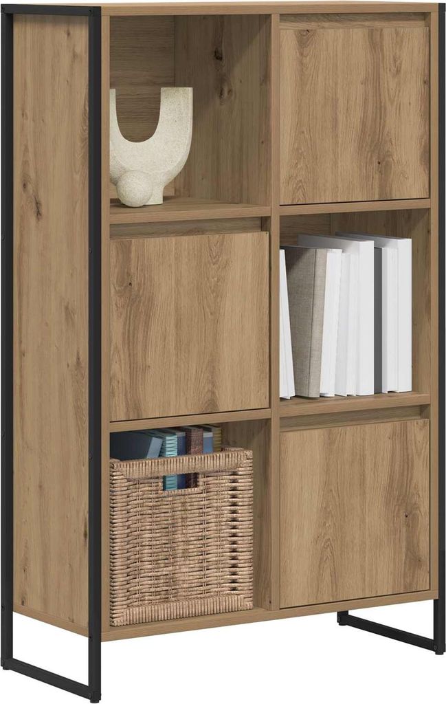 “2026 Modern“ Bücherregal Kunsthandwerk Eiche 68 x 30 x 108.5cm - Designermöbel 513024 - Bücherregale