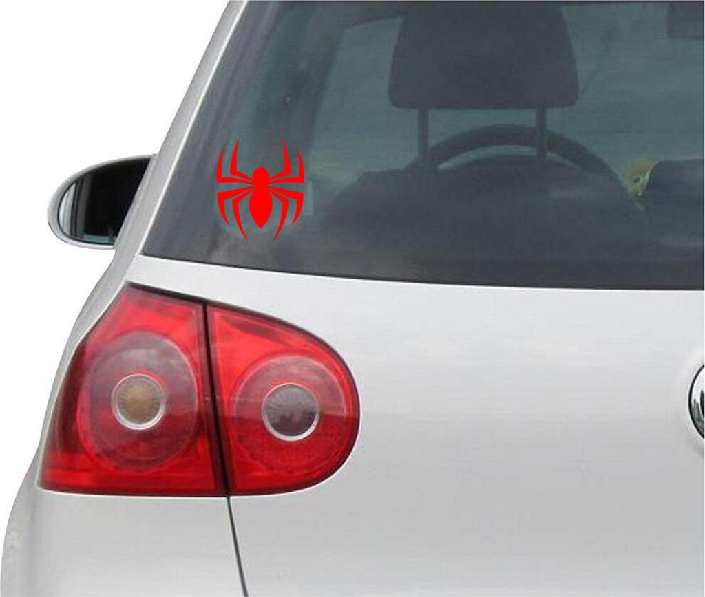 Aufkleber / Autoaufkleber - JDM - Die cut - Spider Tribal Decal Auto Laptop Fenster - Folie Sticker - rot - 88mmx109mm