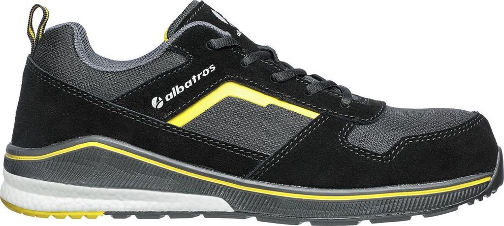 Albatros Sicherheitshalbschuh COURT Low 647600 S3 ESD HRO SRC Gr. 47 schwarz/gelb