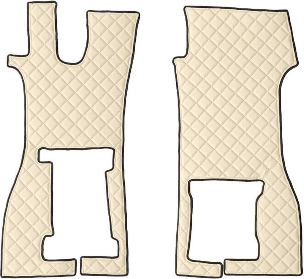 Teppich Lampa , ein paar aus Skeentex - Panna - kompatibel für Scania R Serie 7 - New Generation (11/16>) passenger seat foldable