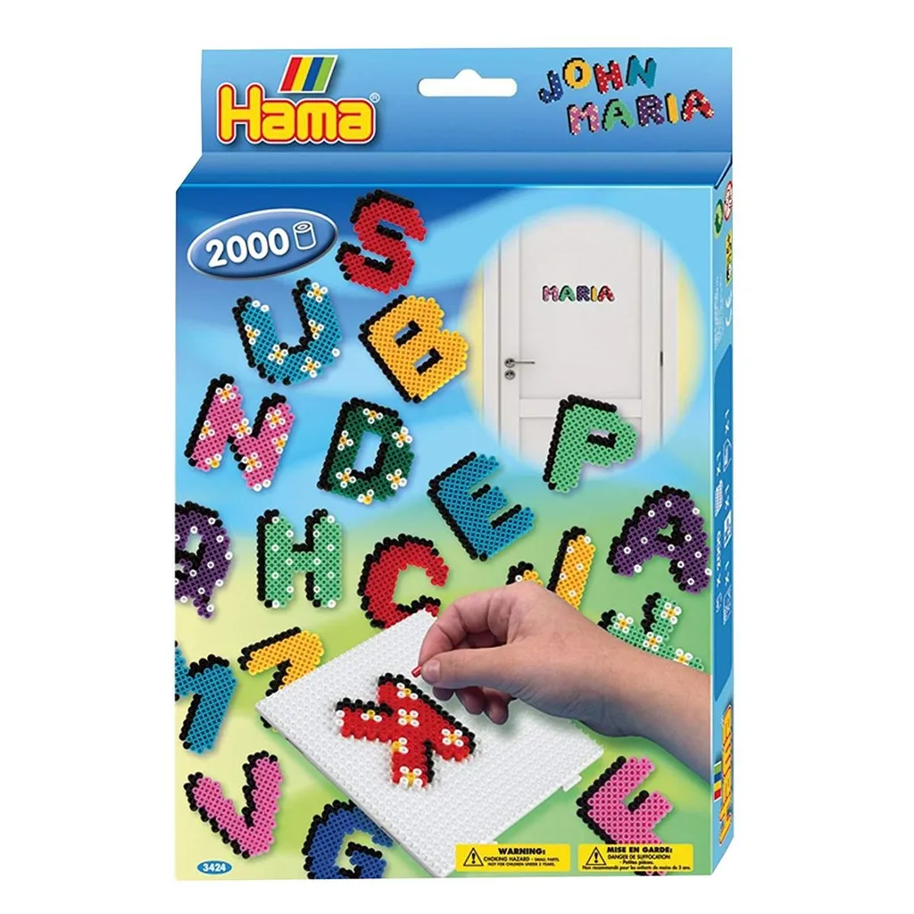 Perles à Repasser Hama : Apprendre l'Alphabet en Créant - 2000 Pièces