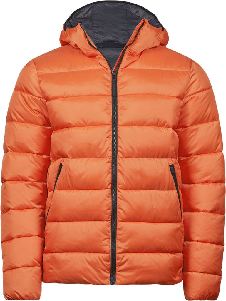 Tee Jays - "Lite" Steppjacke mit Kapuze für Herren/Damen Uni BC5038 (S) (Dunkles Orange)