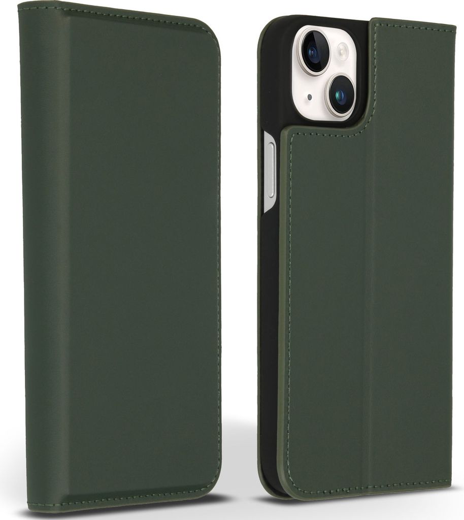 Accezz Premium Leather Slim Klapphülle iPhone 14 Plus - Grün