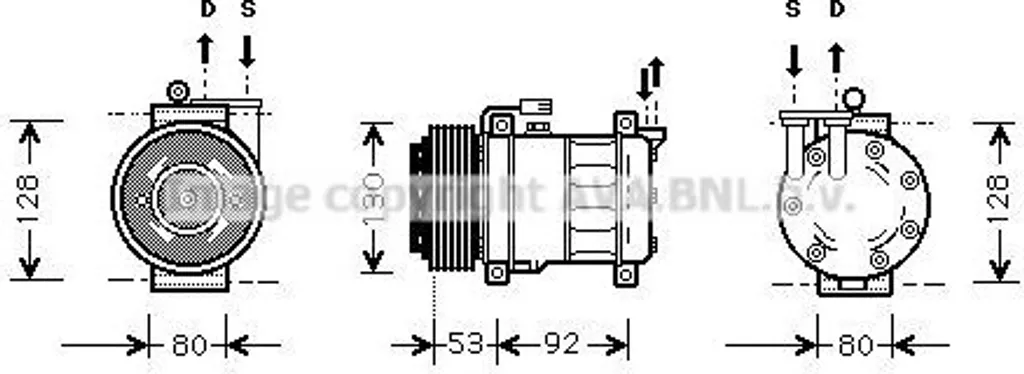 Compresseur clim ALAK009 robuste pour Alfa Romeo GT, 156 et Spider