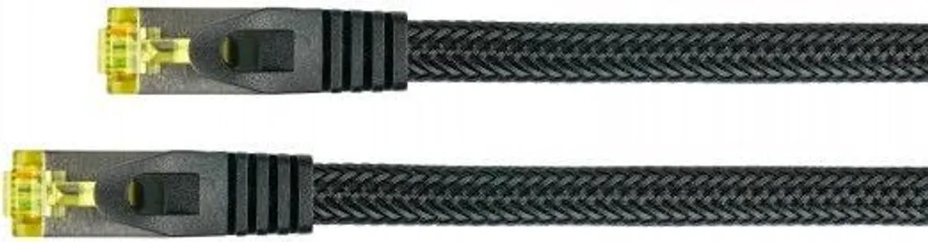 Cavo Ethernet 10m Cat 7 Python - Nero Nylon Trecciato - Top Qualità - 2