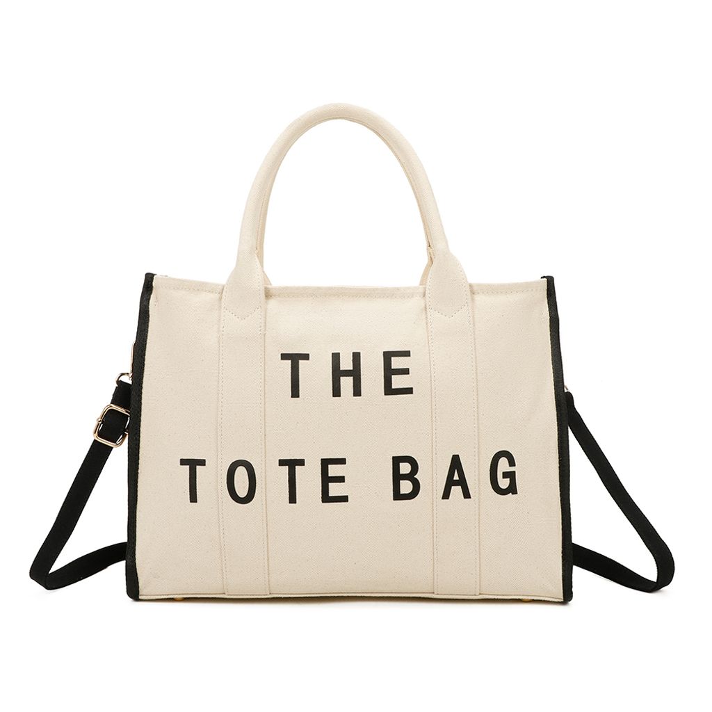 Gallantry, The Totebag Handtasche aus Stoff Größe L, Gelbgrau