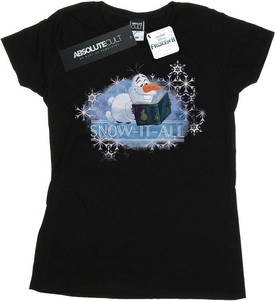 Disney - "Frozen 2 Snow It All" T-Shirt für Damen BI21782 (XL) (Schwarz)